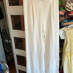 Zara White Wide Leg Jumpsuit